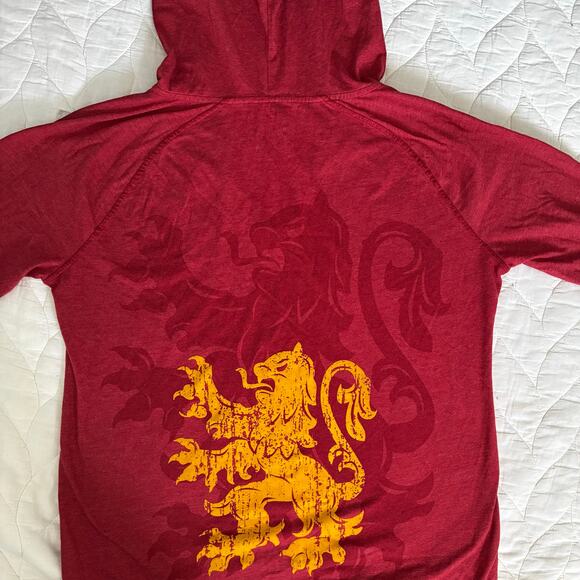 Universal Studios Tops - Gryffindor Quidditch Universal Studios Harry Potter Long Sleeve Hoodie Shirt Med